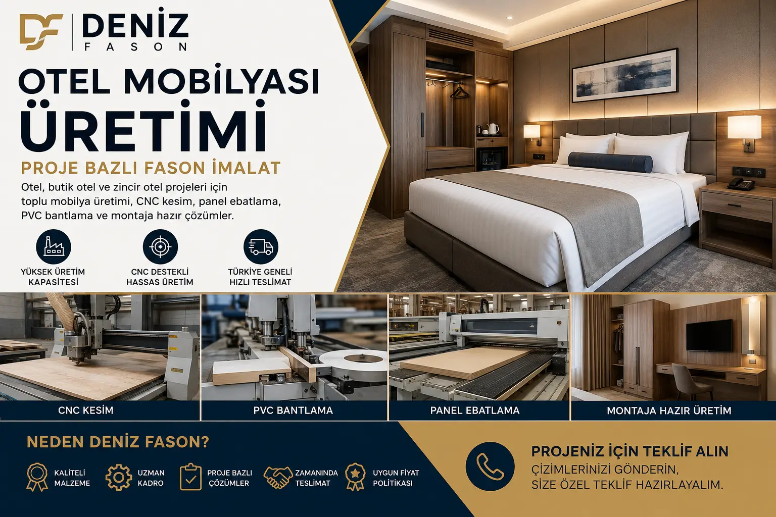 Otel mobilyası üretimi